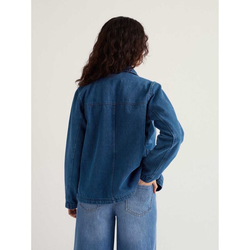 Seasalt Cornwall Reading Rocks Jacket - Mid Wash image number 1